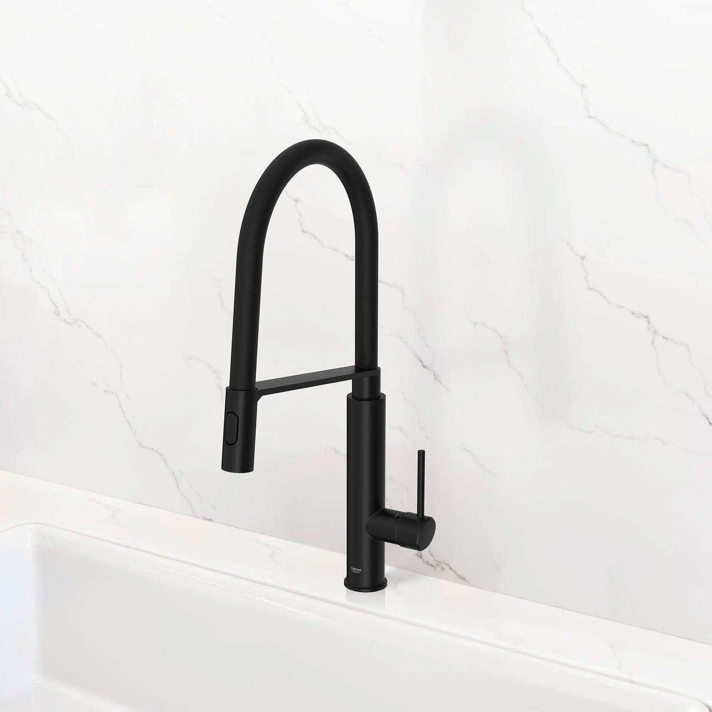 Grohe Concetto 1.75 GPM Semi-Pro Dual Spray Single-Handle Matte Black Kitchen Faucet