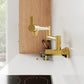Grohe Zedra 1.75 GPM 2-Handle Brushed Cool Sunrise Wall Mount Pot Filler