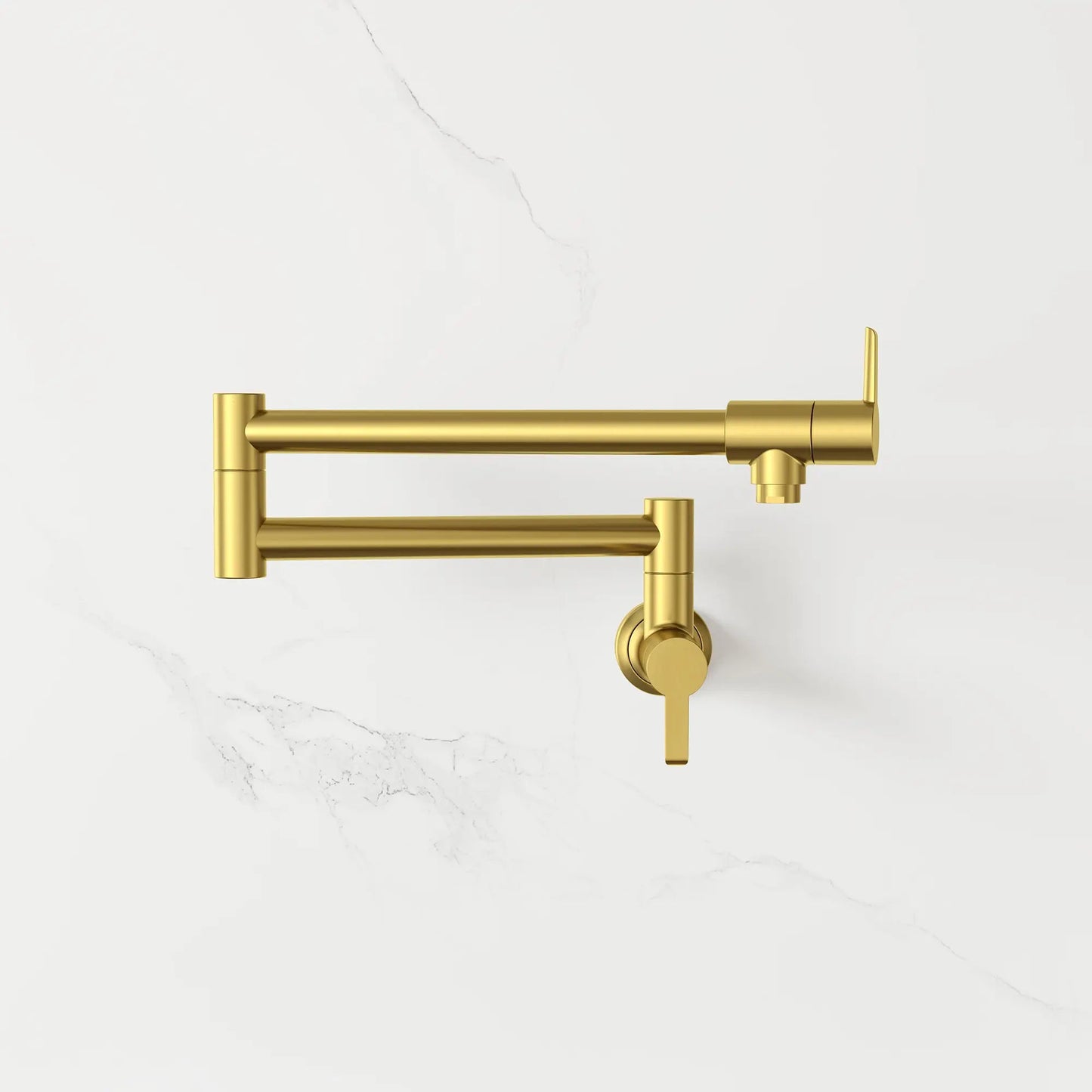 Grohe Zedra 1.75 GPM 2-Handle Brushed Cool Sunrise Wall Mount Pot Filler