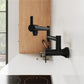 Grohe Zedra 1.75 GPM 2-Handle Matte Black Wall Mount Pot Filler