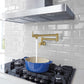 Grohe Zedra 1.75 GPM 2-Handle Brushed Cool Sunrise Wall Mount Pot Filler