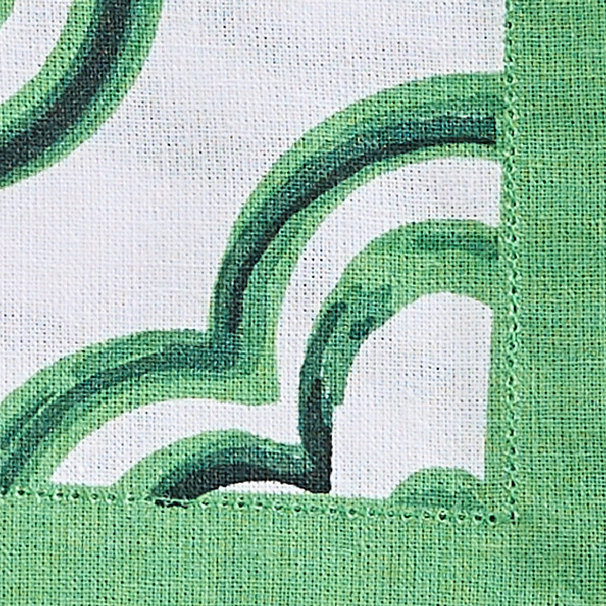 Park Designs Patricia Heaton Home Geo Printed Green Napkin - Set of 12