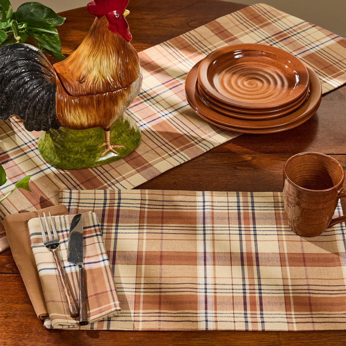 Park Designs Applewood Plaid Napkin - Set of 2