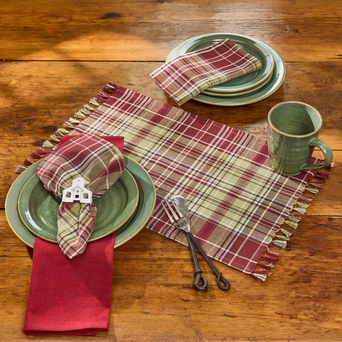 Park Designs Heritage Plaid Napkin - Set of 12