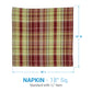 Park Designs Heritage Plaid Napkin - Set of 12