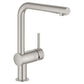 Grohe Minta® 1.75 GPM Single-Handle Dual Spray Pull-Down SuperSteel Infinity Kitchen Faucet