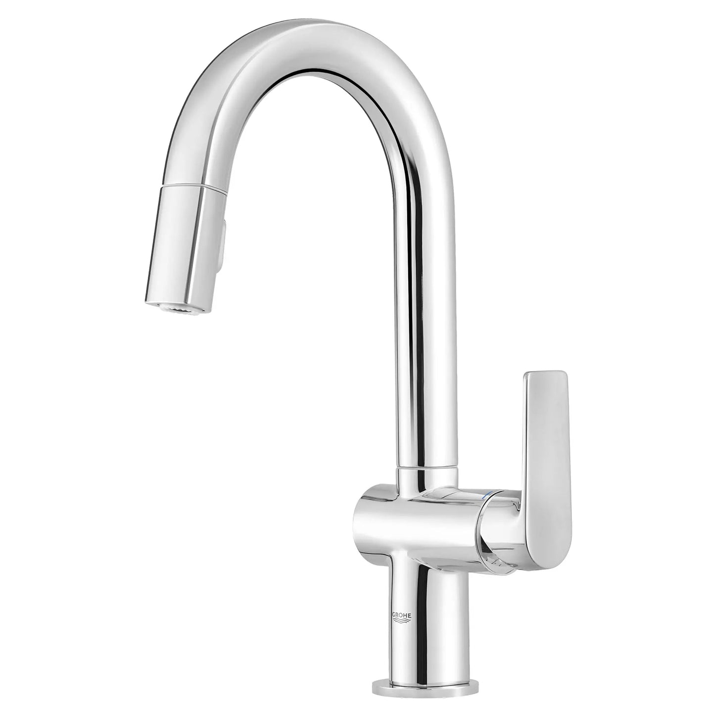Grohe Defined 1.75 GPM Single-Handle Dual Spray StarLight Chrome Pull Down Bar Faucet