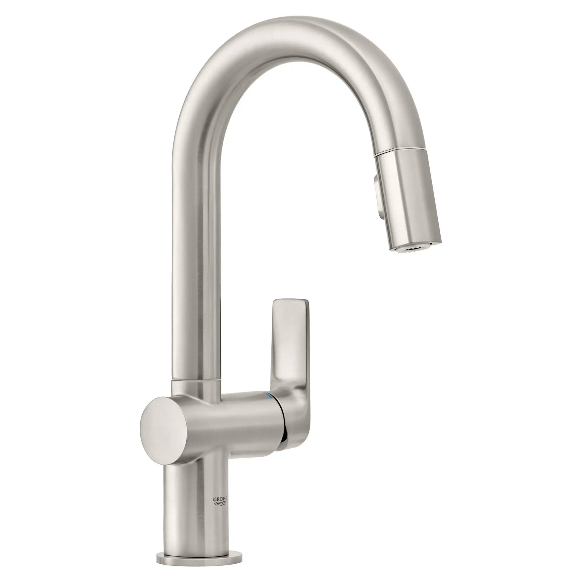 Grohe Defined 1.75 GPM Single-Handle Dual Spray SuperSteel Infinity Pull Down Bar Faucet