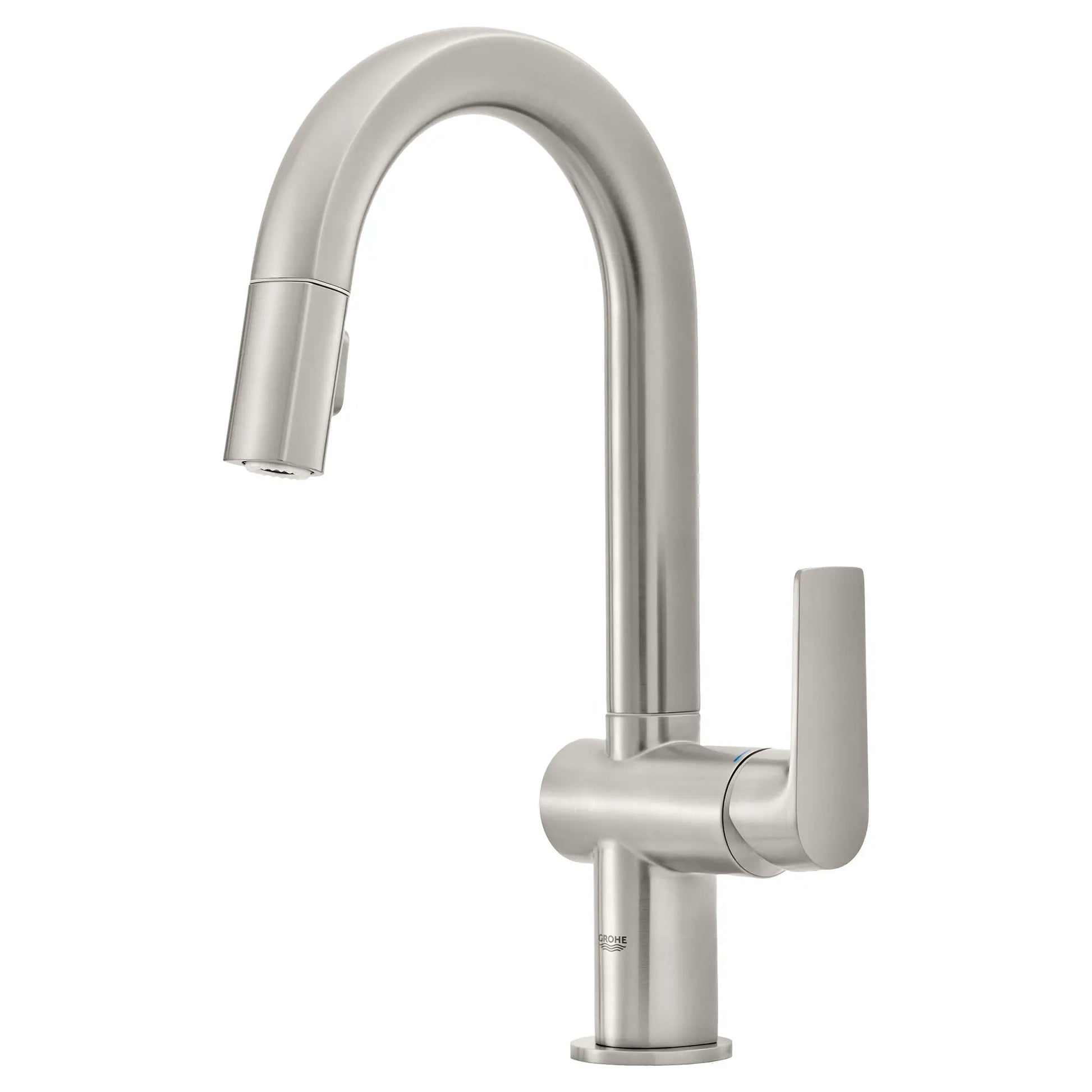 Grohe Defined 1.75 GPM Single-Handle Dual Spray SuperSteel Infinity Pull Down Bar Faucet