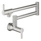 Grohe Zedra 1.75 GPM 2-Handle SuperSteel Infinity Wall Mount Pot Filler
