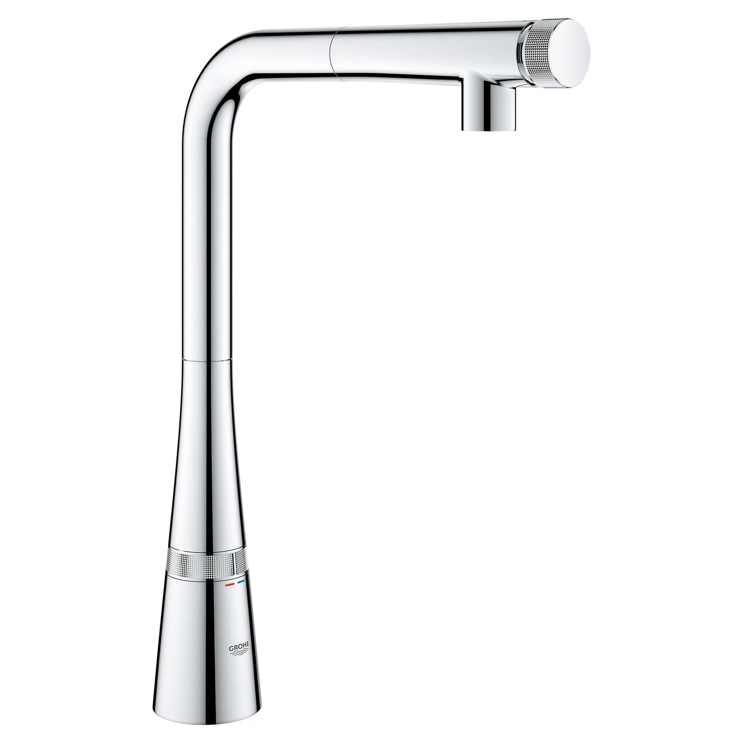Grohe Zedra 1.75 GPM SmartControl Single Spray StarLight Chrome Pull-Out Kitchen Faucet