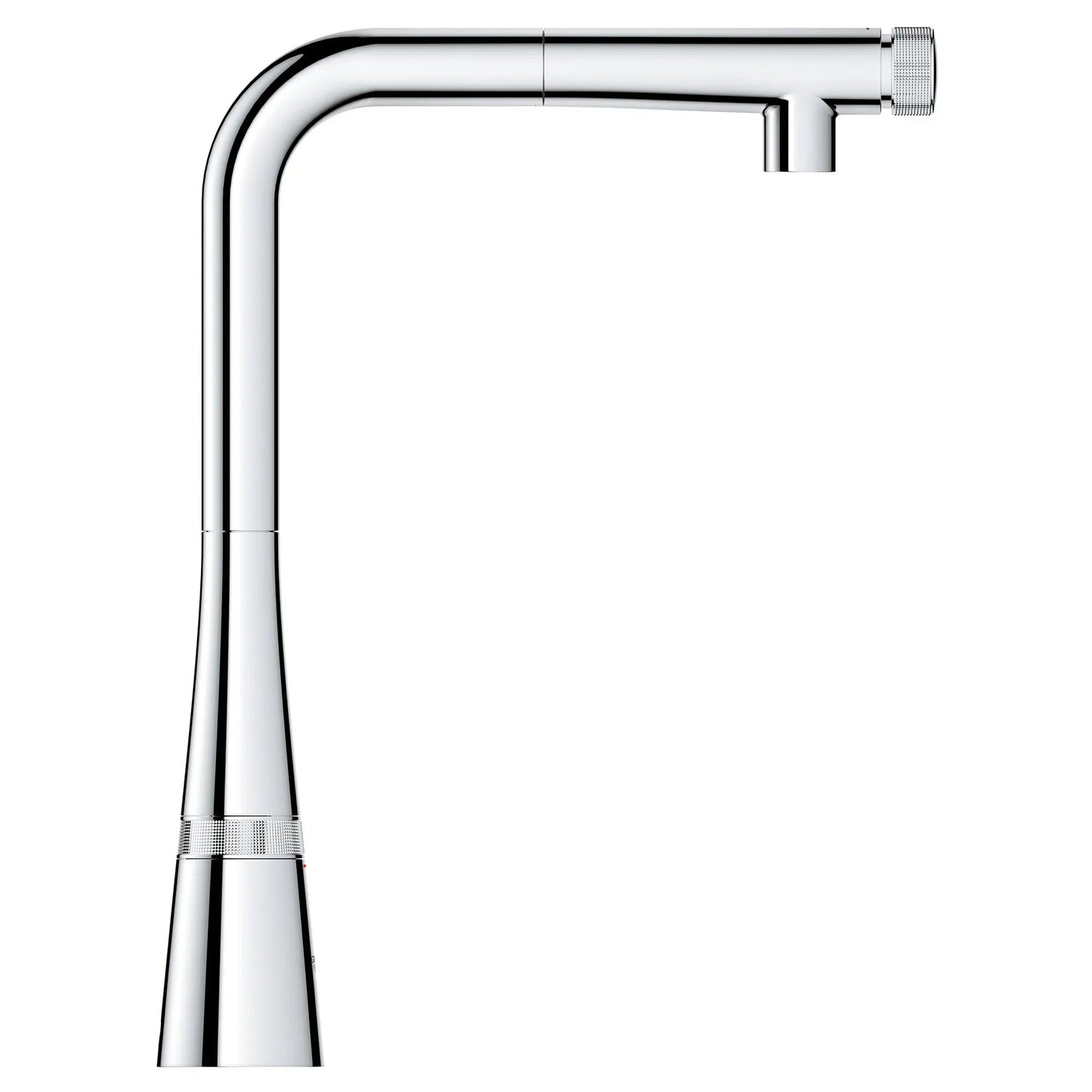 Grohe Zedra 1.75 GPM SmartControl Single Spray StarLight Chrome Pull-Out Kitchen Faucet