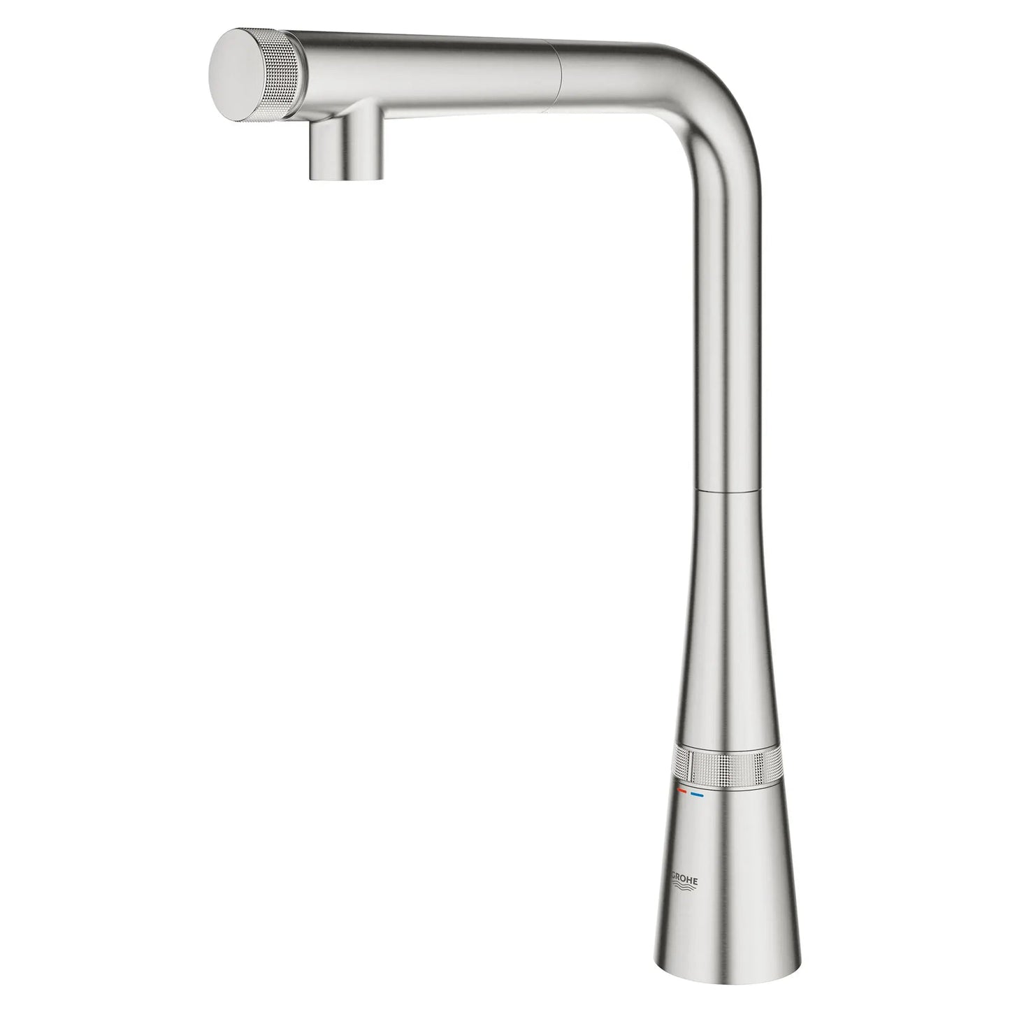 Grohe Zedra 1.75 GPM SmartControl Single Spray SuperSteel Infinity Pull-Out Kitchen Faucet