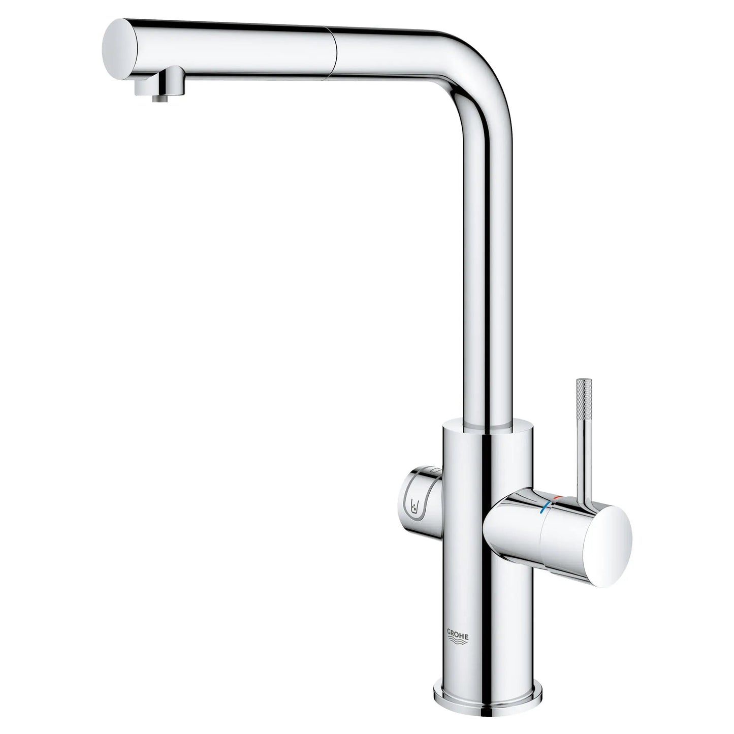 Grohe Blue 1.75 GPM Single Spray Single-Handle StarLight Chrome Pull-Out Kitchen Faucet With Chilled and Sparkling Water