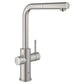Grohe Blue 1.75 GPM Single Spray Single-Handle SuperSteel Infinity Pull-Out Kitchen Faucet With Chilled and Sparkling Water