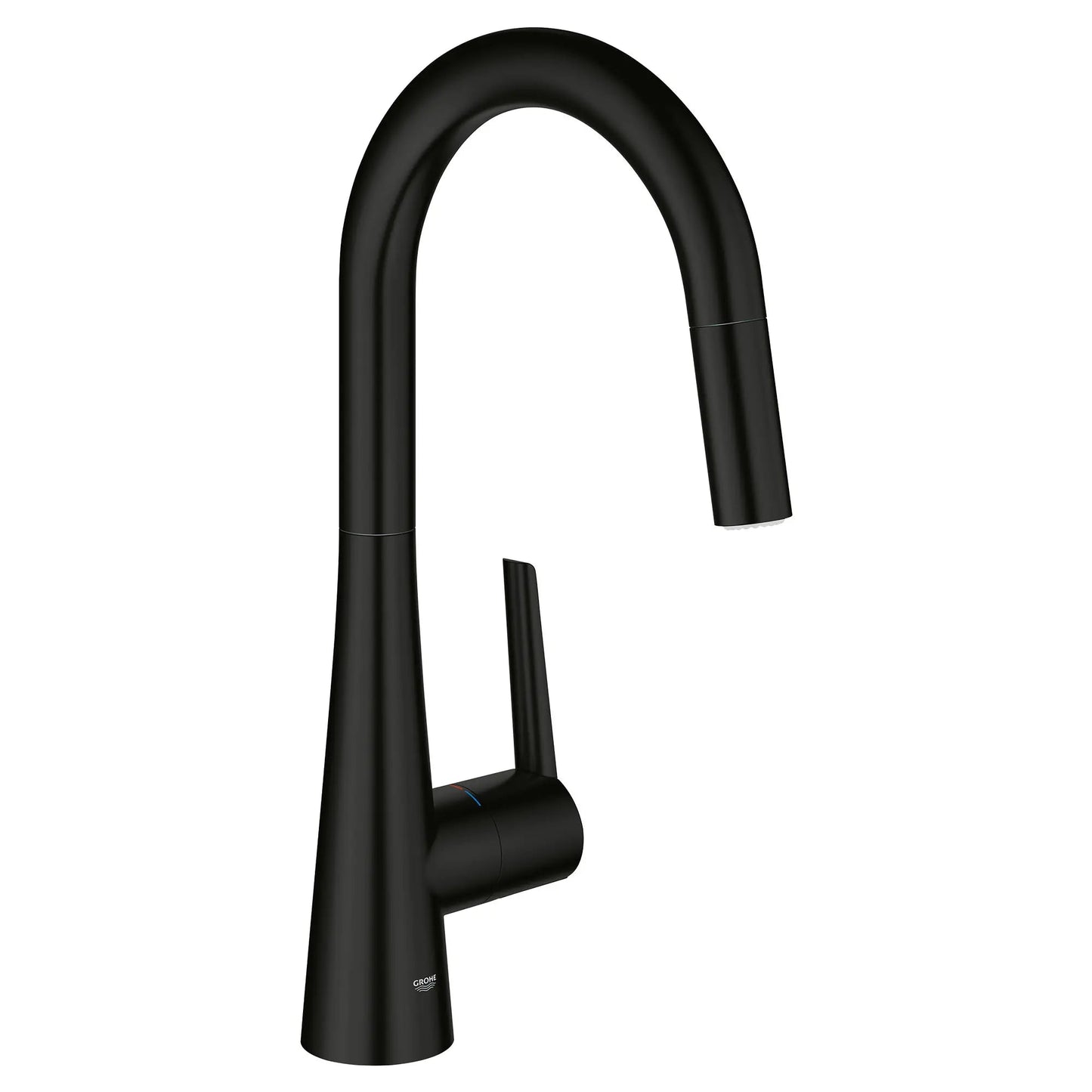 Grohe Zedra 1.75 GPM Dual Spray Single-Handle Matte Black Pull Down Kitchen Faucet