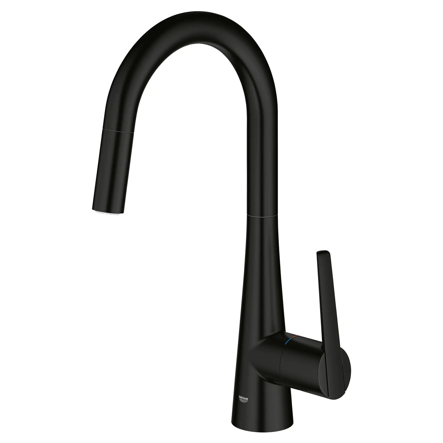 Grohe Zedra 1.75 GPM Dual Spray Single-Handle Matte Black Pull Down Kitchen Faucet