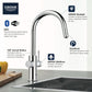 Grohe Blue 1.75 GPM Single Spray Single-Handle StarLight Chrome Pull Down Kitchen Faucet With Chilled and Sparkling Water