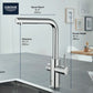 Grohe Blue 1.75 GPM Single Spray Single-Handle StarLight Chrome Pull-Out Kitchen Faucet With Chilled and Sparkling Water