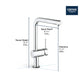 Grohe Minta® 1.75 GPM Touch Technology Single Spray Single-Handle StarLight Chrome Pull-Out Kitchen Faucet