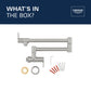 Grohe Zedra 1.75 GPM 2-Handle SuperSteel Infinity Wall Mount Pot Filler