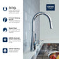 Grohe Zedra 1.75 GPM Dual Spray Single-Handle StarLight Chrome Pull Down Kitchen Faucet