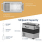 Alpicool CF55 50L/52QT Portable Dual Zone Car Fridge