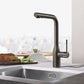 Grohe Essence 1.75 GPM Single-Handle Dual Spray Hard Graphite Pull-Out Faucet