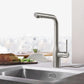 Grohe Essence 1.75 GPM Single-Handle Dual Spray SuperSteel Infinity Pull-Out Faucet