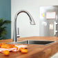 Grohe Zedra 1.75 GPM Single-Handle Triple Spray StarLight Chrome Pull Down Bar Faucet