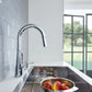 Grohe Zedra 1.75 GPM Dual Spray Single-Handle StarLight Chrome Pull Down Kitchen Faucet