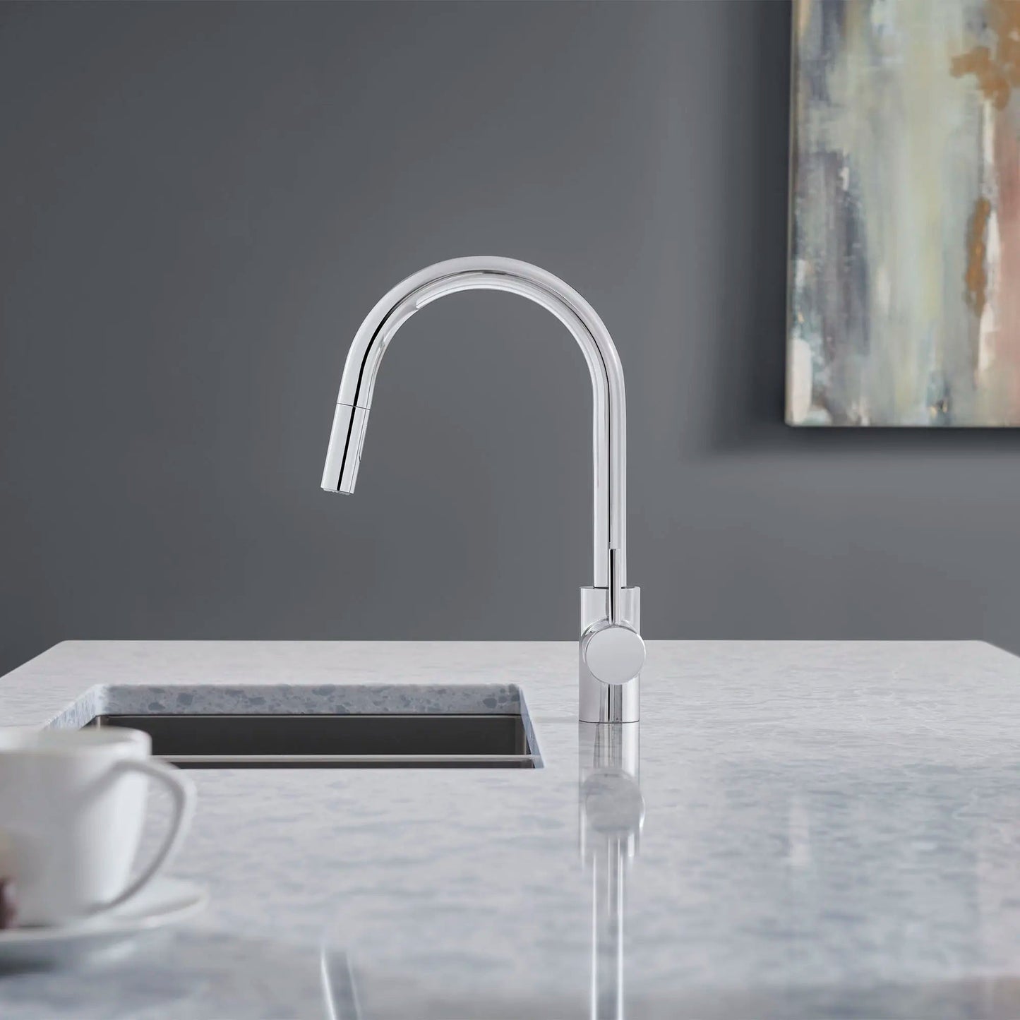 Grohe Concetto™ 1.75 GPM Single-Handle Dual Spray StarLight Chrome Pull-Down Kitchen Faucet