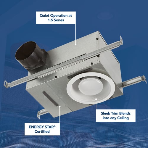 Broan 744 70 CFM Recessed Ventilation Fan Light