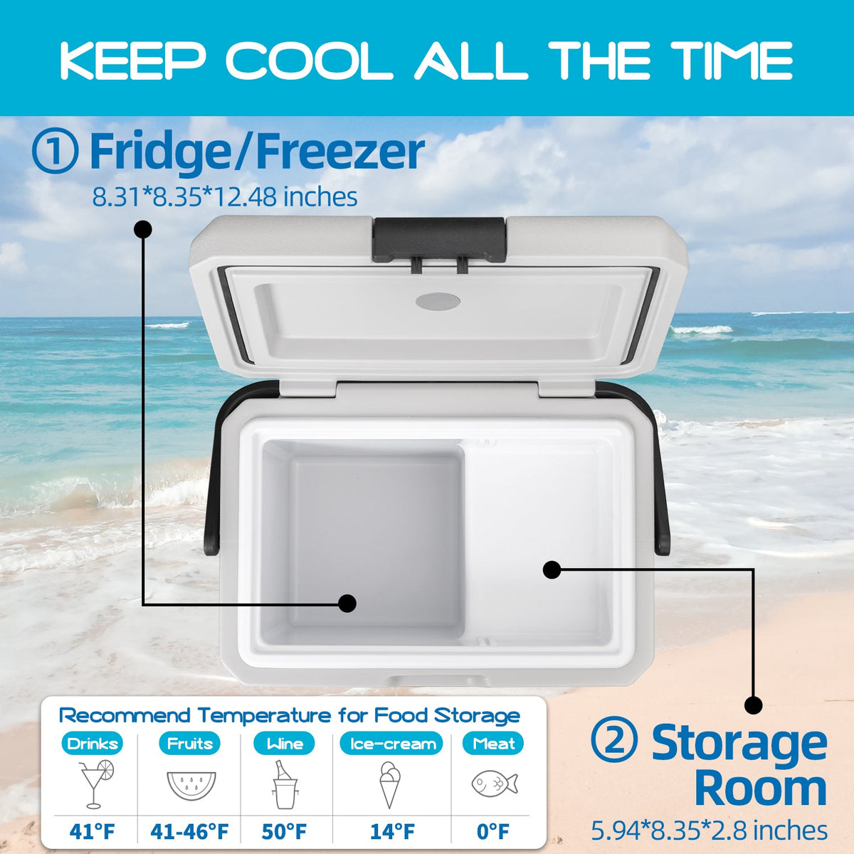 Alpicool P18 17.6L/19QT Portable Car Fridge