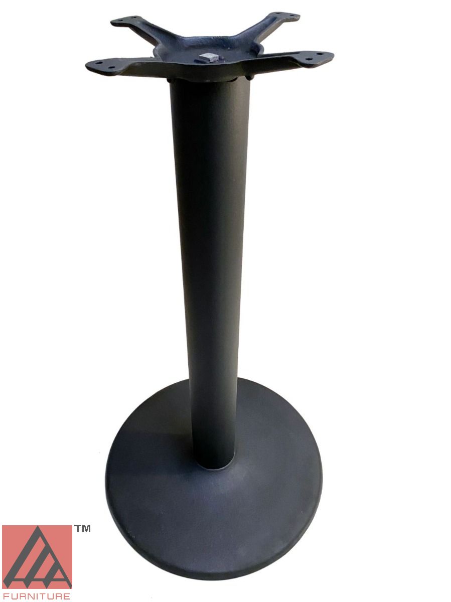 AAA Furniture 18" Black Cast Iron Table Base with Bar High Column+Rod