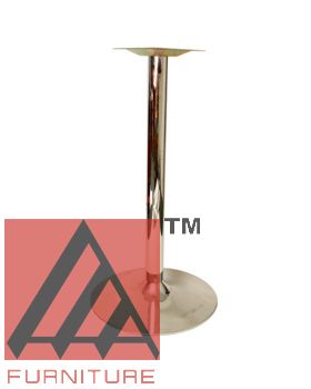 AAA Furniture 22" Chrome Cast Iron Table Base Bar Height
