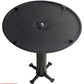 AAA Furniture 24" Black Cast Iron Table Base with Bar High Column+Rod