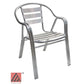 AAA Furniture 31" Aluminum Chair with Plastic Rattan Seat