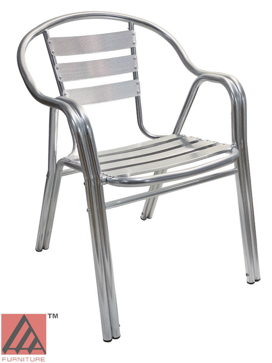 AAA Furniture 31" Aluminum Chair with Plastic Rattan Seat