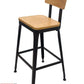 AAA Furniture 42" Black Metal Frame Barstool