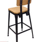 AAA Furniture 42" Black Metal Frame Barstool