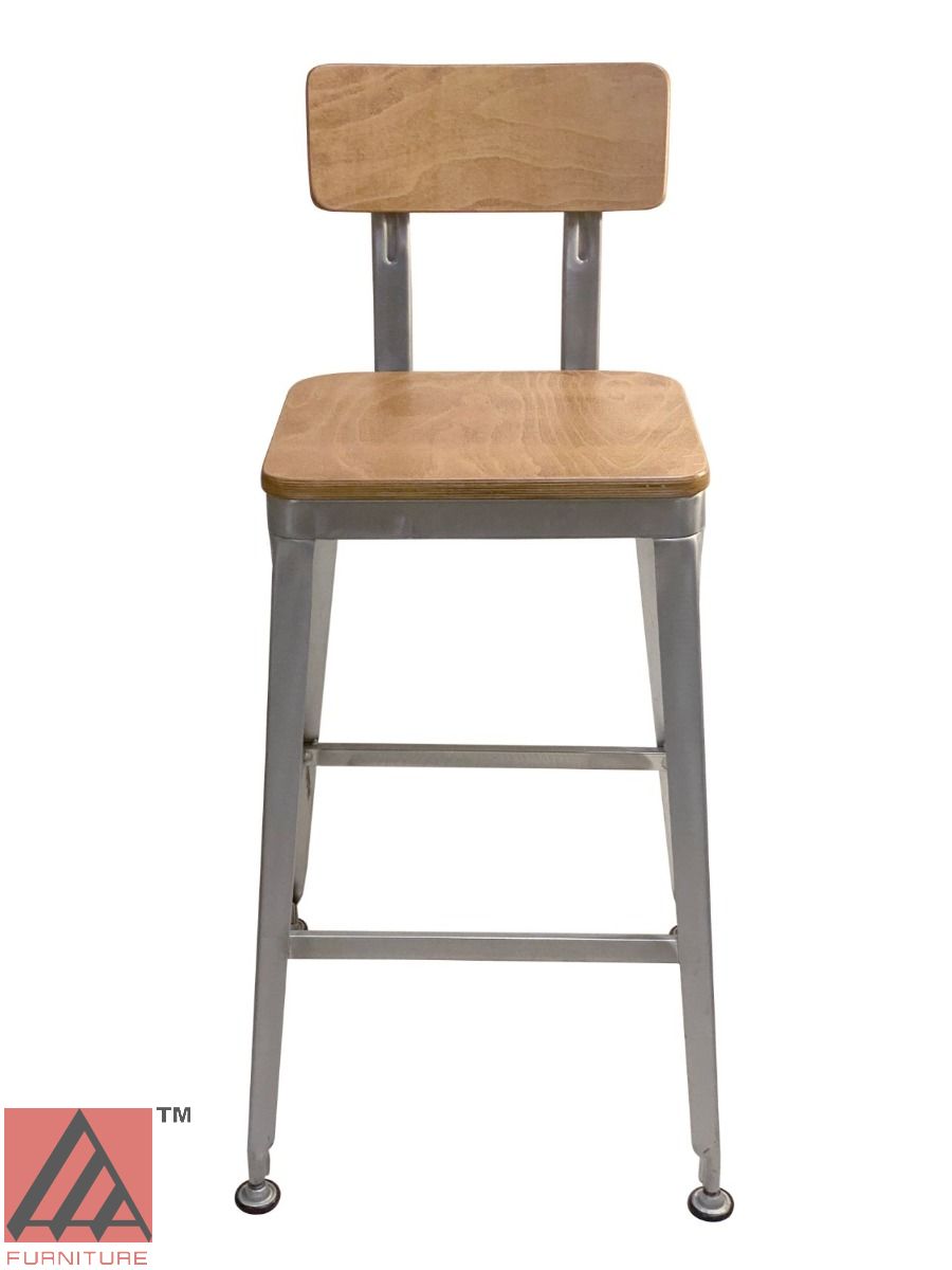 AAA Furniture 42" Galvanized Metal Frame Barstool