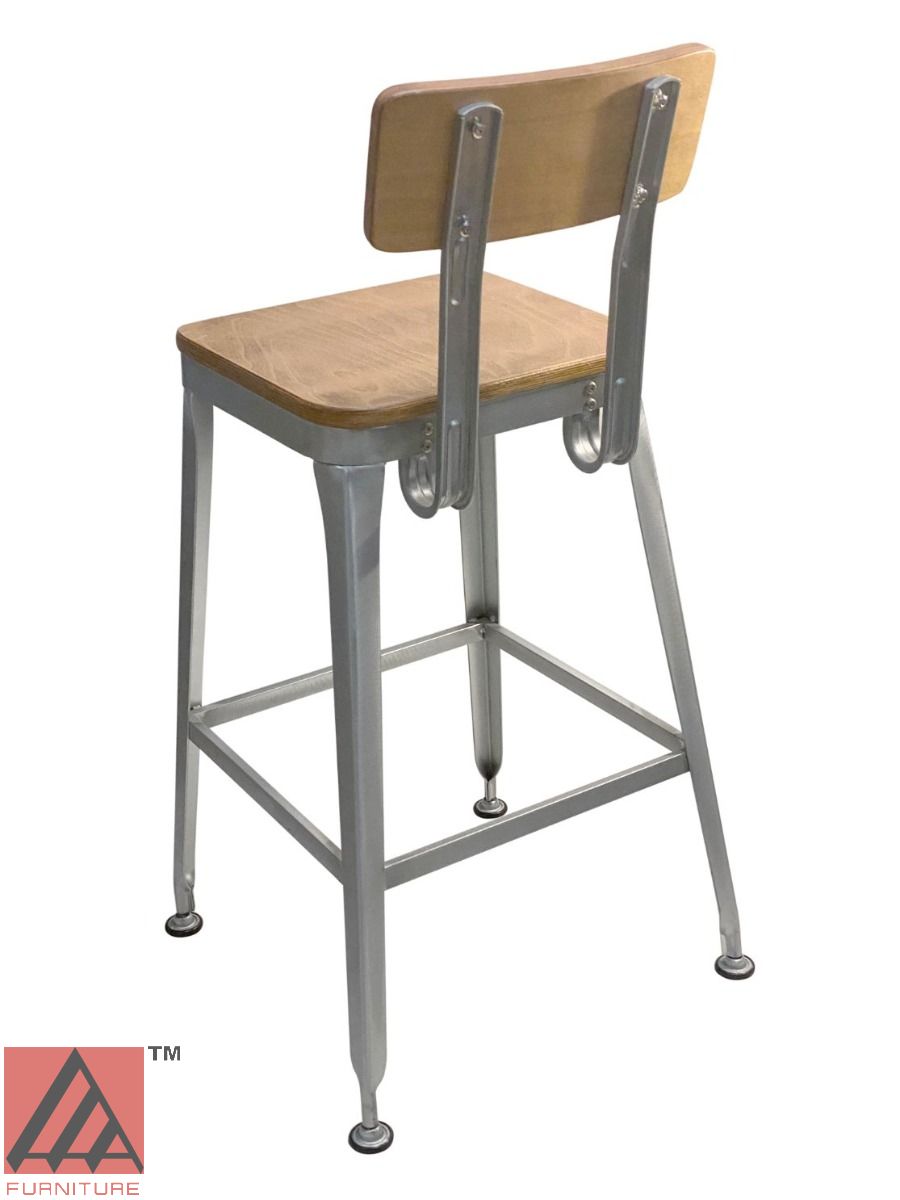 AAA Furniture 42" Galvanized Metal Frame Barstool