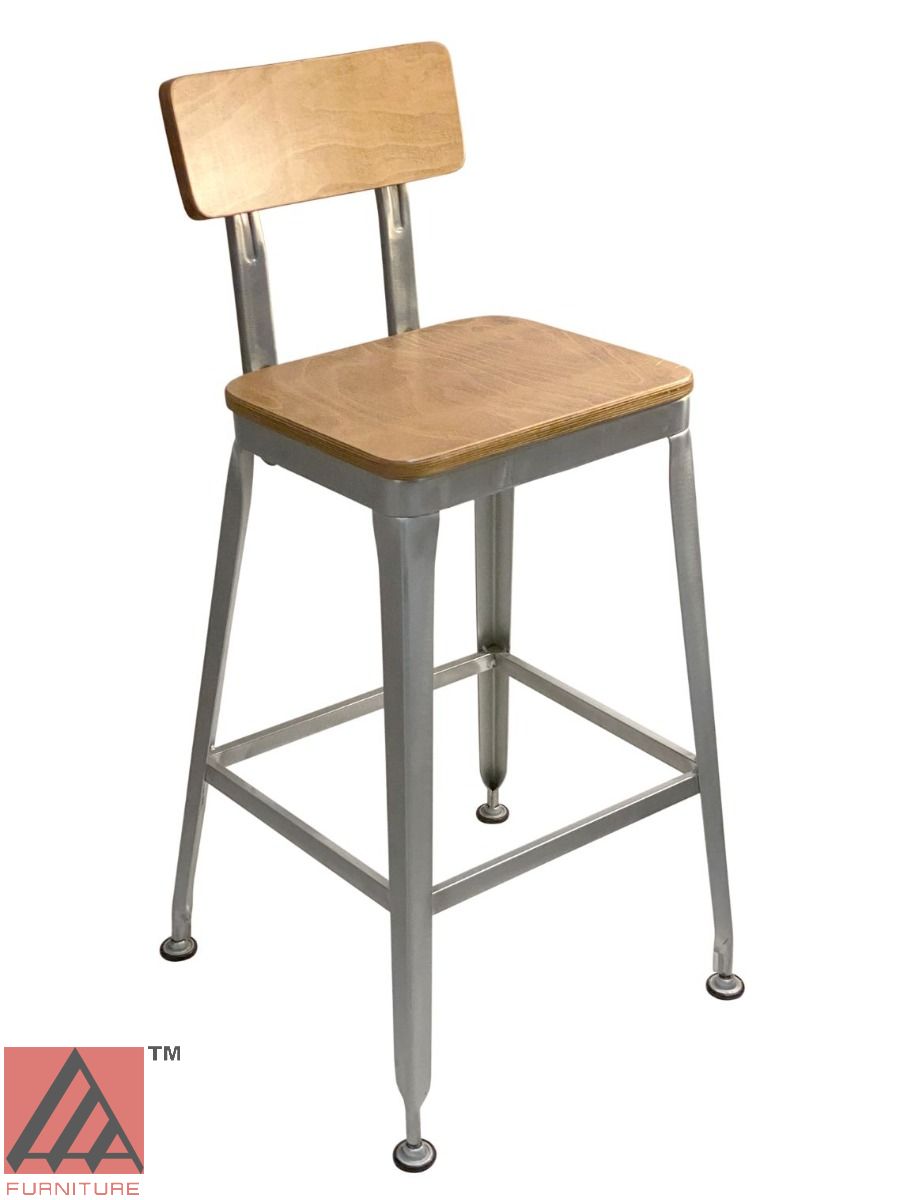 AAA Furniture 42" Galvanized Metal Frame Barstool