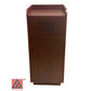 AAA Furniture 47" Mahogany Trash Receptacle