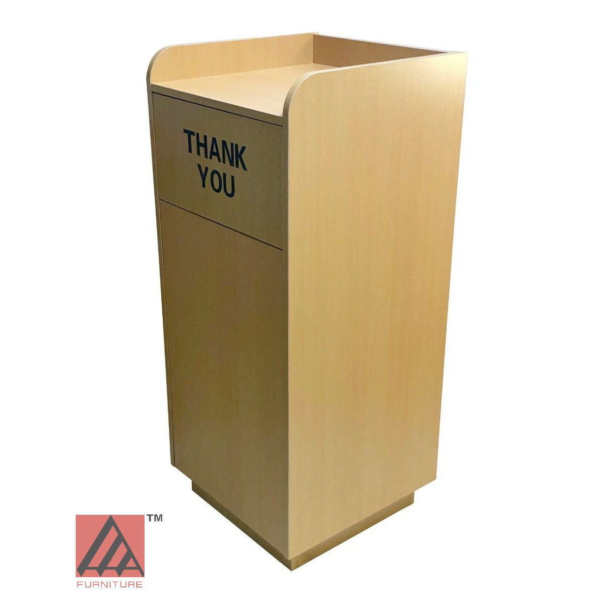 AAA Furniture 47" Natural Trash Receptacle