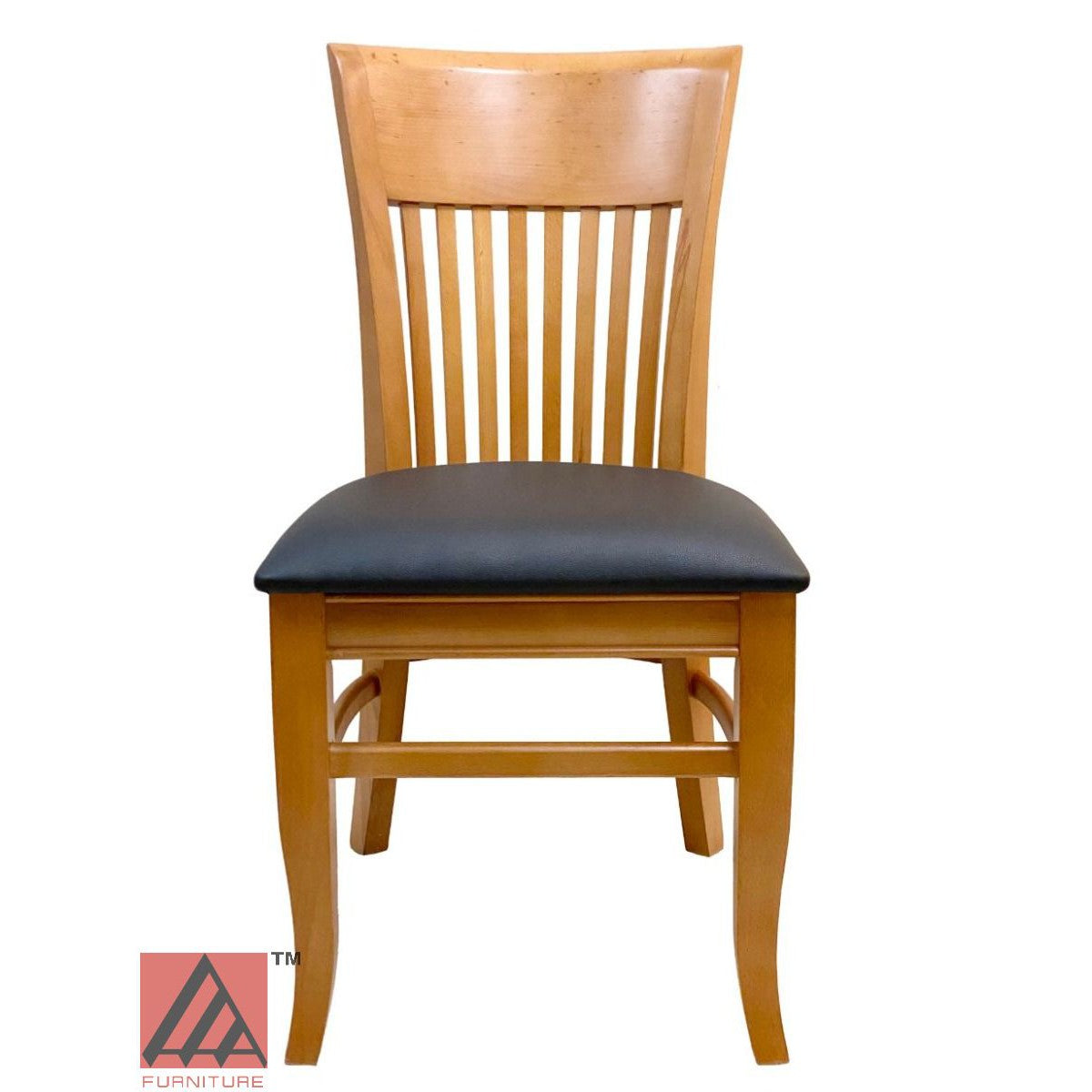 AAA Furniture Augustine 35" Oak Wood Chair with Customer Owned Material Seat