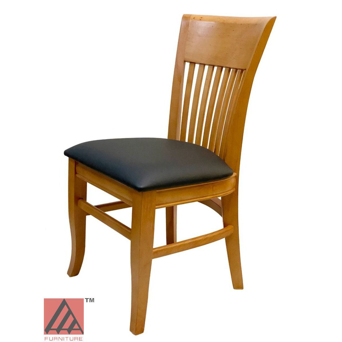 AAA Furniture Augustine 35" Oak Wood Chair with Customer Owned Material Seat
