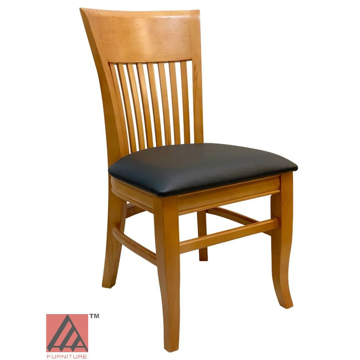 AAA Furniture Augustine 35" Oak Wood Chair with Customer Owned Material Seat