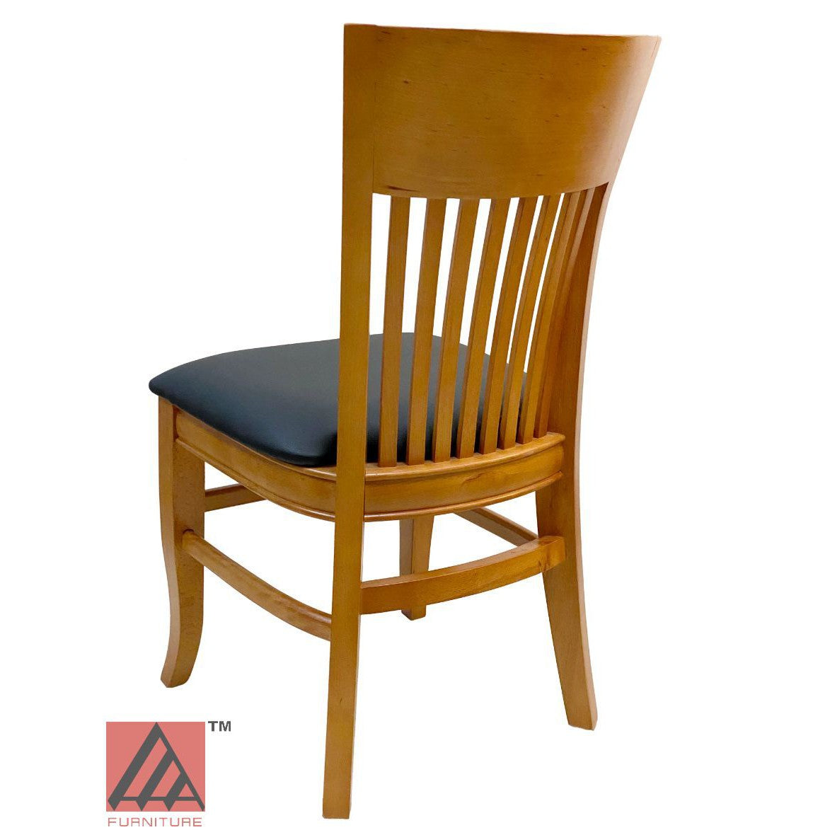 AAA Furniture Augustine 35" Oak Wood Chair with Grade 4 Vinyl Seat